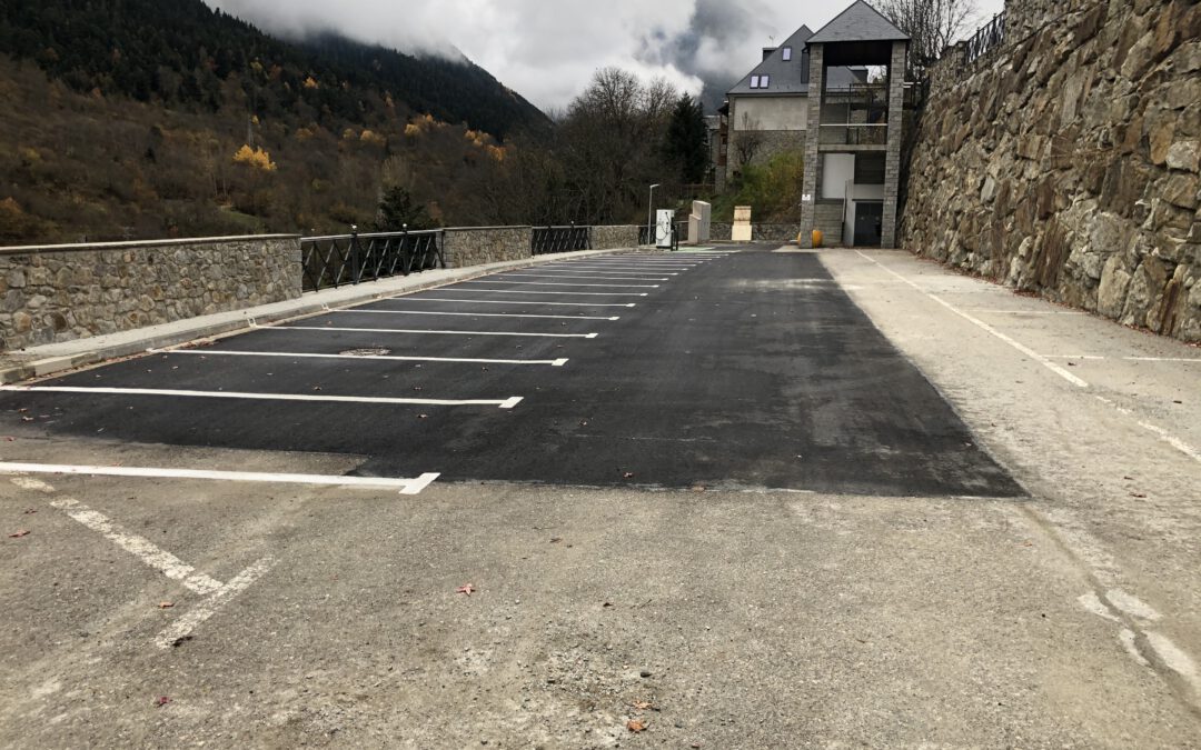 La población de Gèssa finaliza las obras de rehabilitación de su aparcamiento