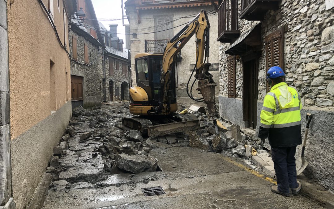 Mejoras en la calle Mayor de Salardú