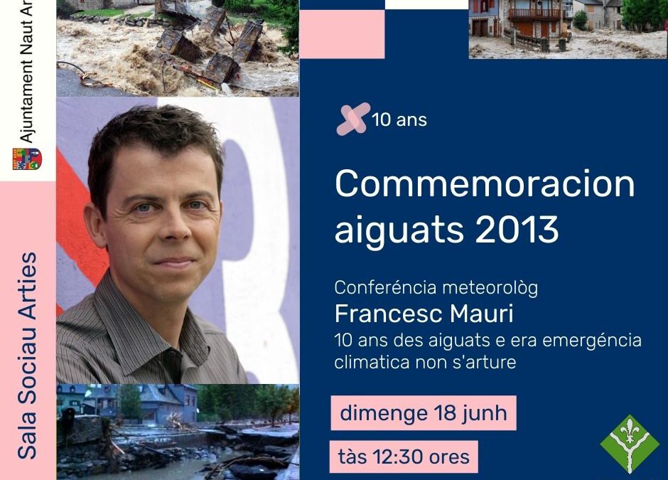 Conferencia sobre las inundaciones del 2013 en Arties